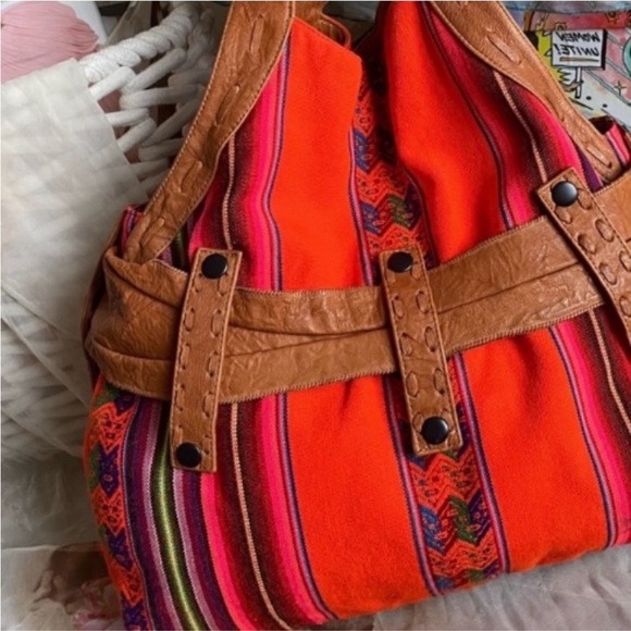Anat Marin bohemian hippie shoulder hobo bag - Picture 14 of 16